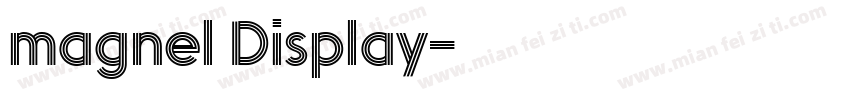 magnel Display字体转换